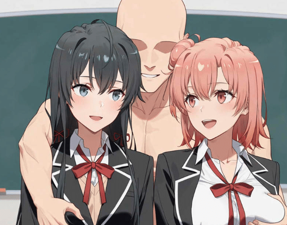 [2D漫画] [2D全彩]我的青春恋爱物语(常识)果然有问题(改变了)★AI绘画[115M]-小蛇ACG